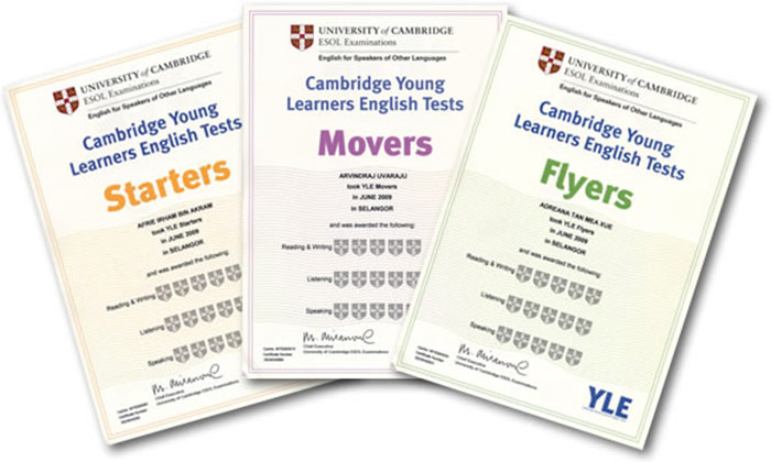 chứng chỉ quốc tế Cambridge 